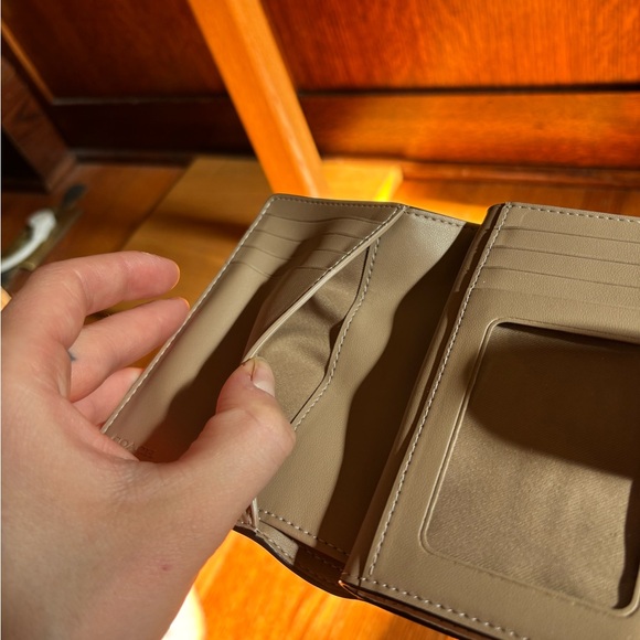 Coach Tan and Pink Floral Wallet - Picture 8 of 10